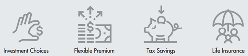 Investment Choices. Flexible Premium. Tax Savings. Life Insurance.