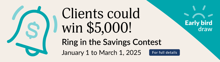 You could win $5,000 in Equitable’s Ring in the Savings Contest!